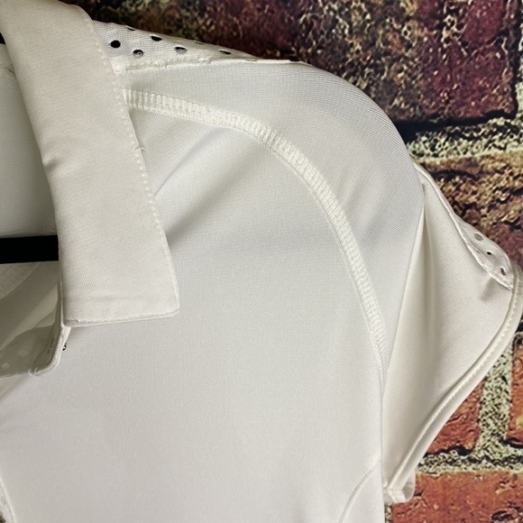 Sunice White Tennis Polo Shirt Athletic Dress Size M - Picture 10 of 15